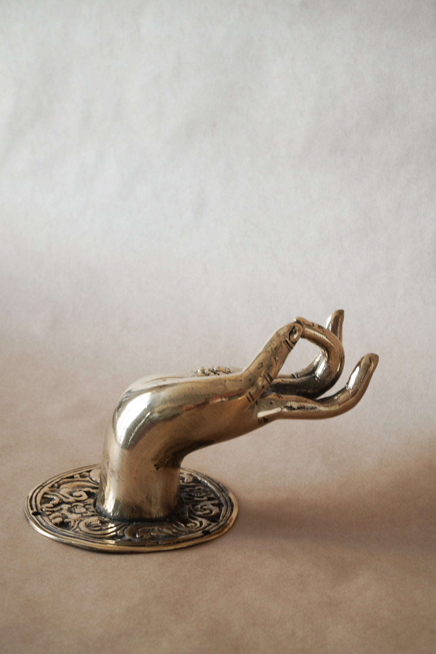 Door handles "Hand Budda"