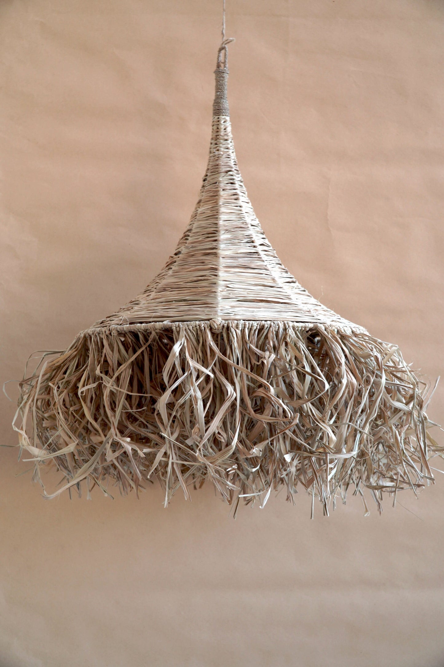 Seagrass lampshade