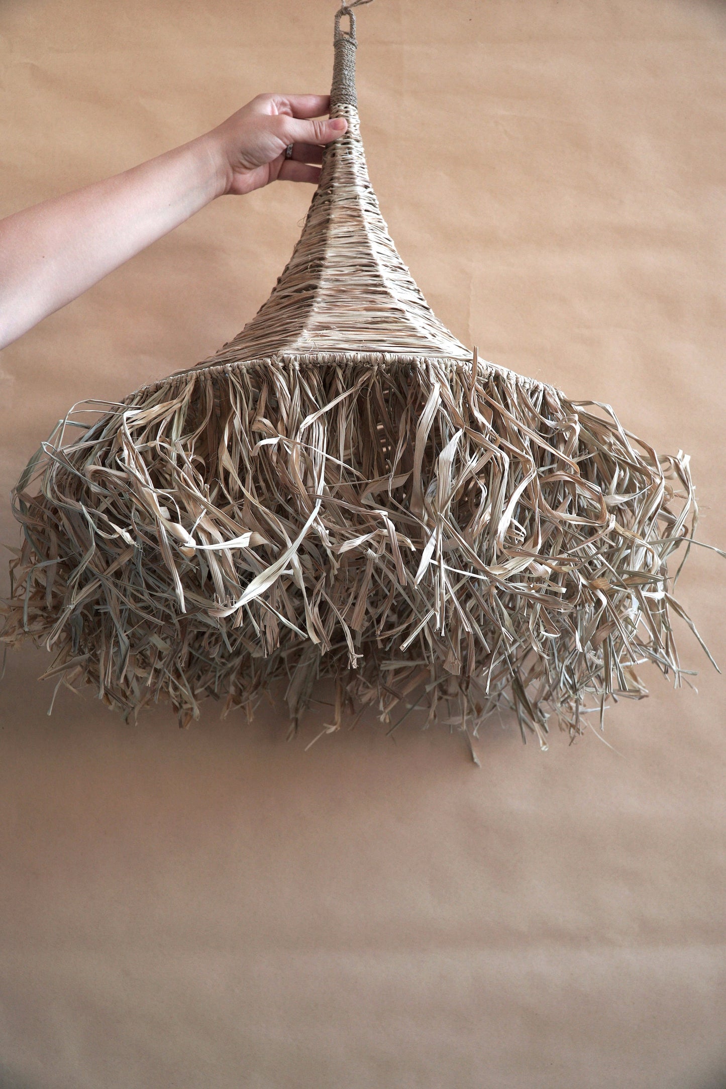 Seagrass lampshade