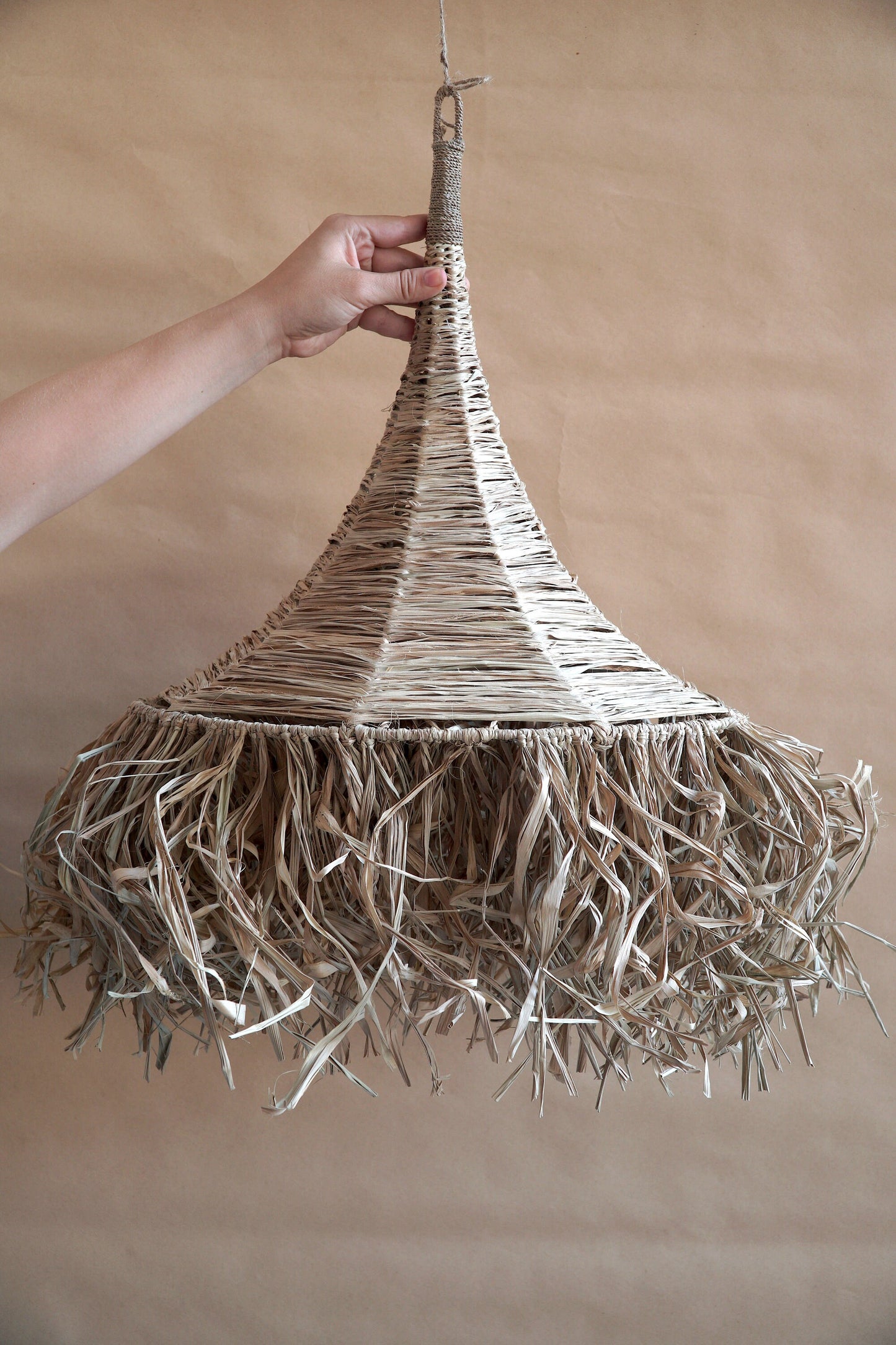 Seagrass lampshade