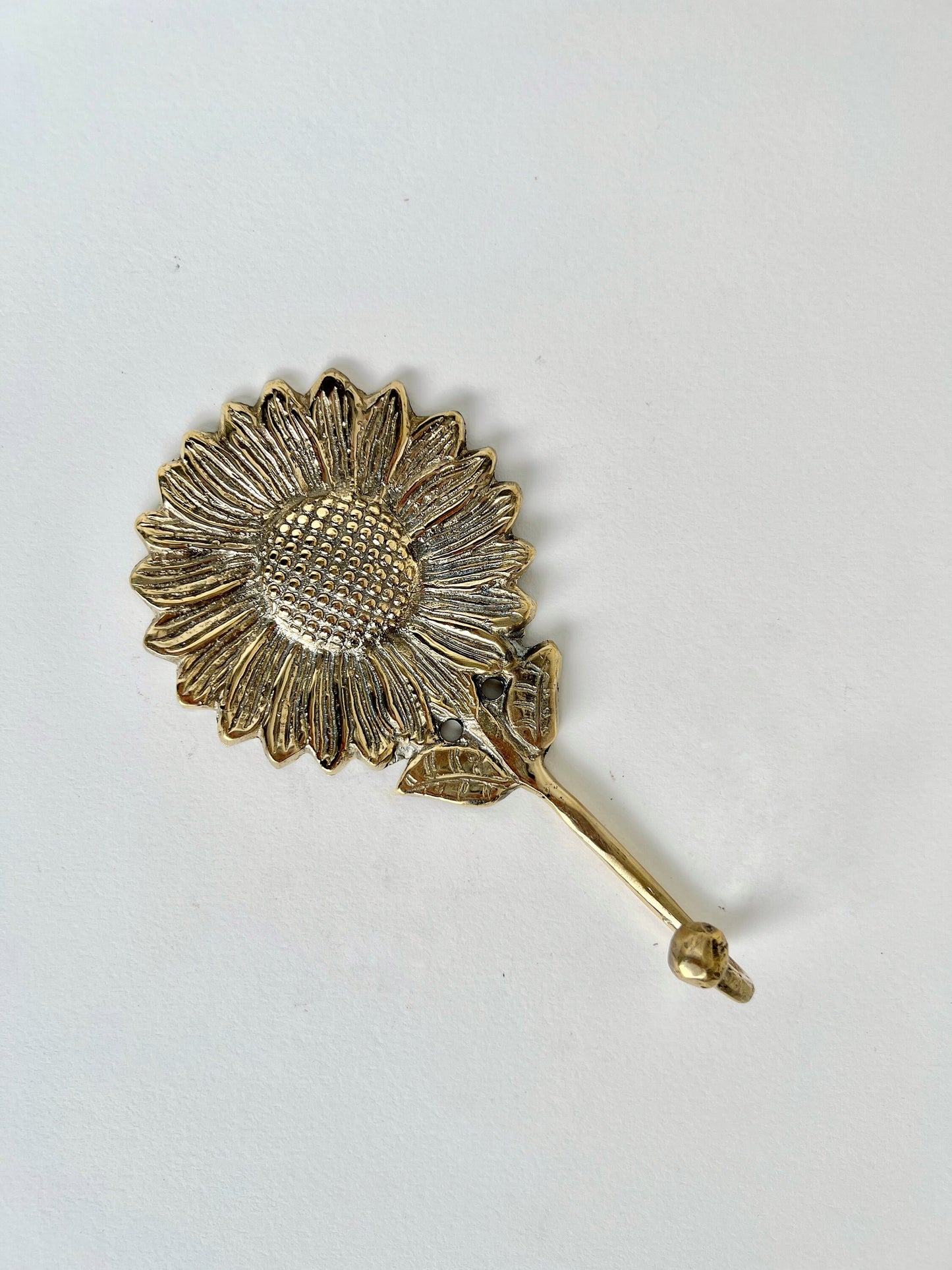Brass Hook Hanger Sunflower/ decor item